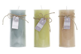 DKD Home Decor Vela Basicos Marron 12 Unidades 6.5 x 15 x 6.5 cm