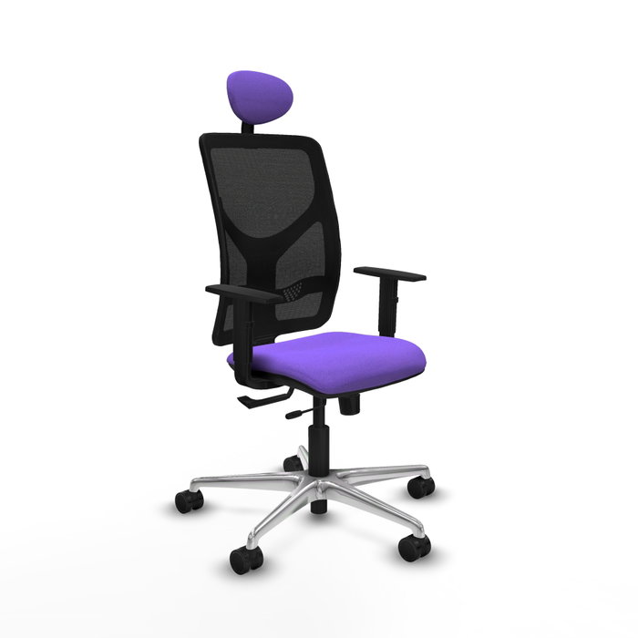 PIQUERAS Y CRESPO Silla de oficina Motilla con mecanismo Sincro/Traslack, Lila y Negro PIQUERAS Y CRESPO Silla de oficina Motilla con mecanismo Sincro/Traslack, Lila y Negro