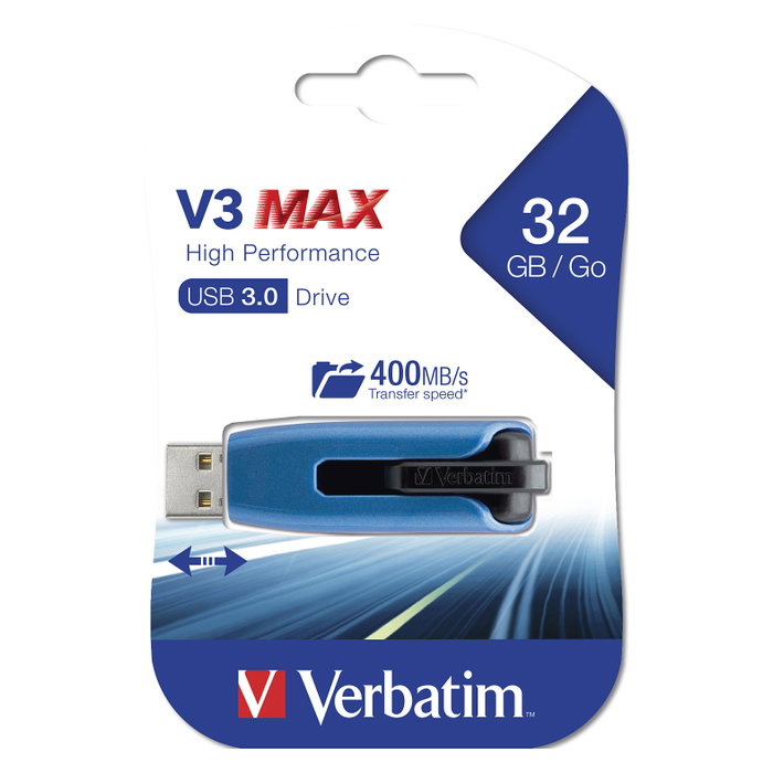 Verbatim Store 'n' Go V3 MAX 32 GB USB 3.2 Azul