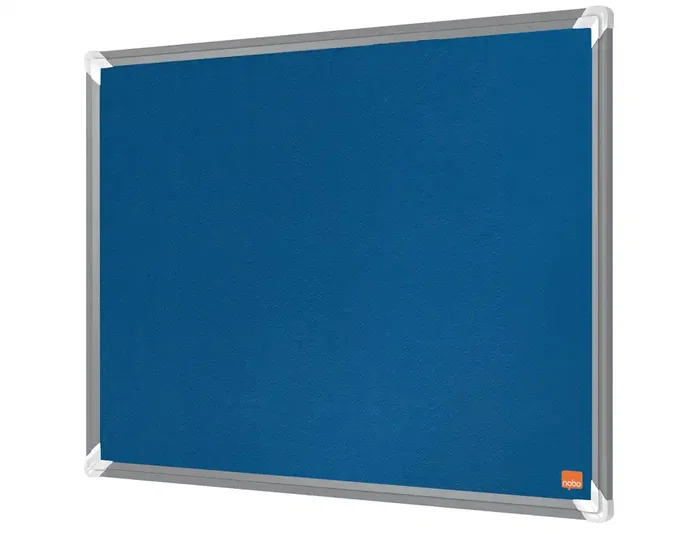 Nobo Tablero de anuncios de fieltro Premium Ecolabel Azul 600x450 mm Marco de aluminio Nobo Tablero de anuncios de fieltro Premium Ecolabel Azul 600x450 mm Marco de aluminio