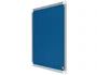 Nobo Tablero de anuncios de fieltro Premium Ecolabel Azul 600x450 mm Marco de aluminio