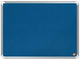 Nobo Tablero de anuncios de fieltro Premium Ecolabel Azul 600x450 mm Marco de aluminio
