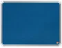Nobo Tablero de anuncios de fieltro Premium Ecolabel Azul 600x450 mm Marco de aluminio