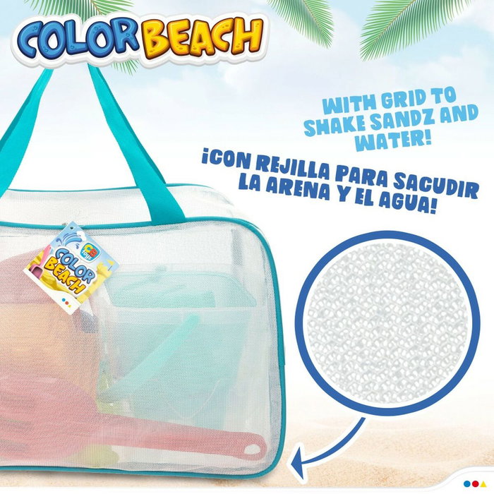 Set de Juguetes de Playa Colorbaby Polipropileno (12 Unidades) Set de Juguetes de Playa Colorbaby Polipropileno (12 Unidades)