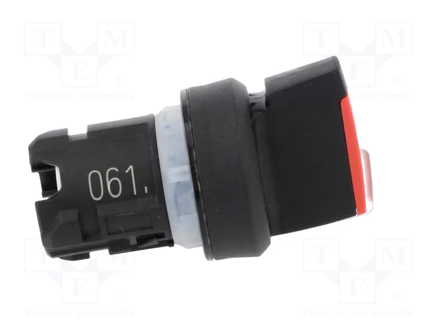 SIEMENS Interruptor rotativo de 22mm rojo con mango largo