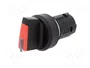 SIEMENS Interruptor rotativo de 22mm rojo con mango largo