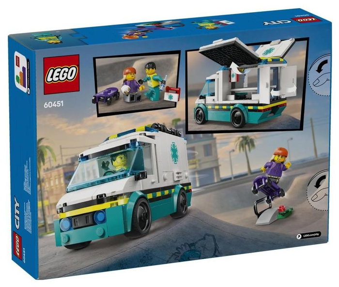LEGO City Ambulancia de Emergencias 60451 LEGO City Ambulancia de Emergencias 60451