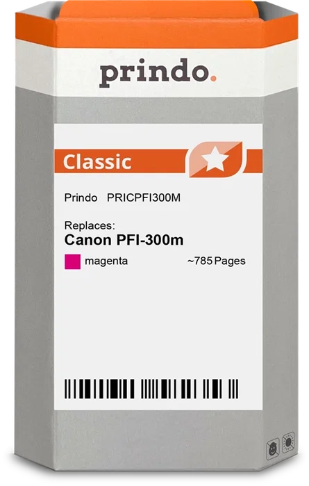 Prindo Cartucho de tinta magenta PRICPFI300M Classic Prindo Cartucho de tinta magenta PRICPFI300M Classic