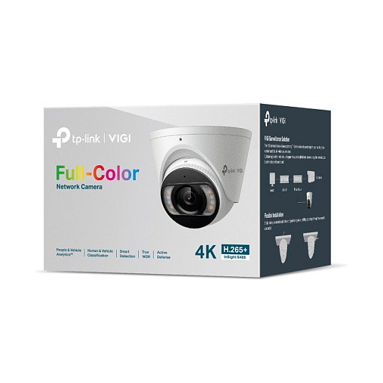 TP-Link Omada S485(2.8mm) Cámara Turret 8MP Full-Color Exterior, IP67, visión nocturna, PoE