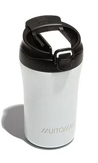 Muitomas Taza de Viaje 350 ml Blanco