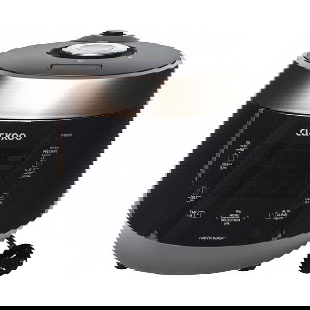 Cuckoo CRP-P1009S Arrocera Digital a Dampfdruck 1.8L Marrón y Rojo, 1150W, con Pantalla LCD y Función Mantener Caliente