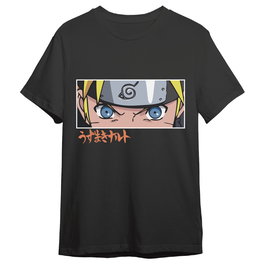PIERROT Camiseta Naruto Eyes Naruto Shippuden Adulto 100% Algodón Talla M
