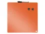 Nobo Pizarra Magnética Blanca para Hogar, Naranja, 360x360 mm