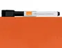 Nobo Pizarra Magnética Blanca para Hogar, Naranja, 360x360 mm