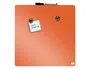 Nobo Pizarra Magnética Blanca para Hogar, Naranja, 360x360 mm