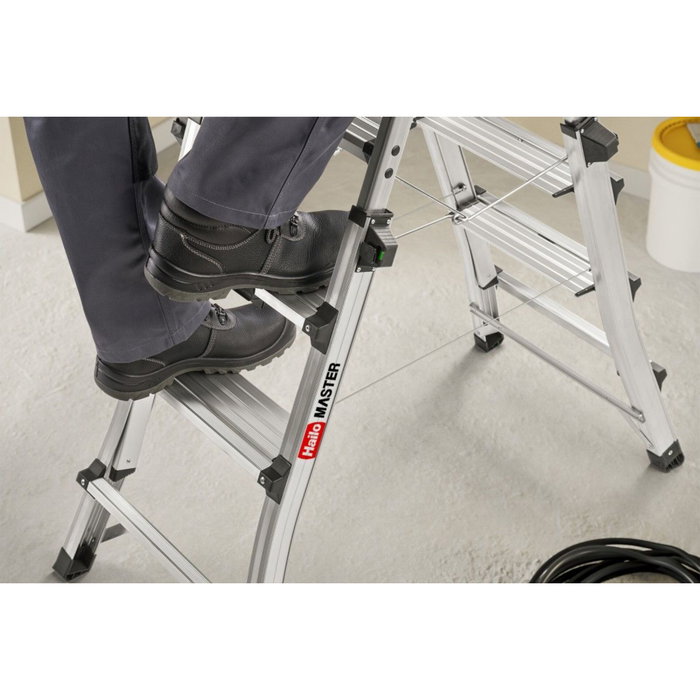 Hailo Master DTL100 Escalera de tijera 2 x 6 pasos