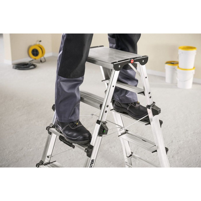 Hailo Master DTL100 Escalera de tijera 2 x 6 pasos