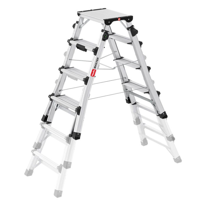 Hailo Master DTL100 Escalera de tijera 2 x 6 pasos