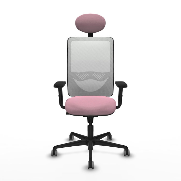PIQUERAS Y CRESPO Silla de oficina Zulema Rosa y Blanca PIQUERAS Y CRESPO Silla de oficina Zulema Rosa y Blanca