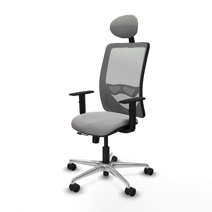 PIQUERAS Y CRESPO Silla de oficina Zulema Gris con mecanismo Sincro/Traslack PIQUERAS Y CRESPO Silla de oficina Zulema Gris con mecanismo Sincro/Traslack