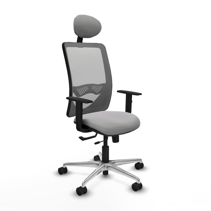 PIQUERAS Y CRESPO Silla de oficina Zulema Gris con mecanismo Sincro/Traslack PIQUERAS Y CRESPO Silla de oficina Zulema Gris con mecanismo Sincro/Traslack