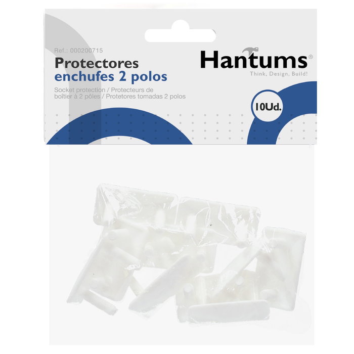 Hantums Bolsa de 10 protectores para enchufes 2 polos