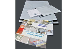 Intermark Bolsas de Mensajería Estándar Blanco/Interior Negro 450x600+40 mm