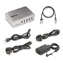 StarTech.com Hub USB-C de 7 Puertos | 5x USB-A + 2x USB-C | 10Gbps | Autoalimentado 65W | 10G5A2CS-USB-C-HUB | Color Plata