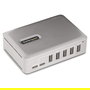StarTech 10G5A2CS Hub USB-C de 7 Puertos, Autoalimentado, 10 Gbps, USB 3.2 Gen 2 Tipo-A y Tipo-C, Color Plata