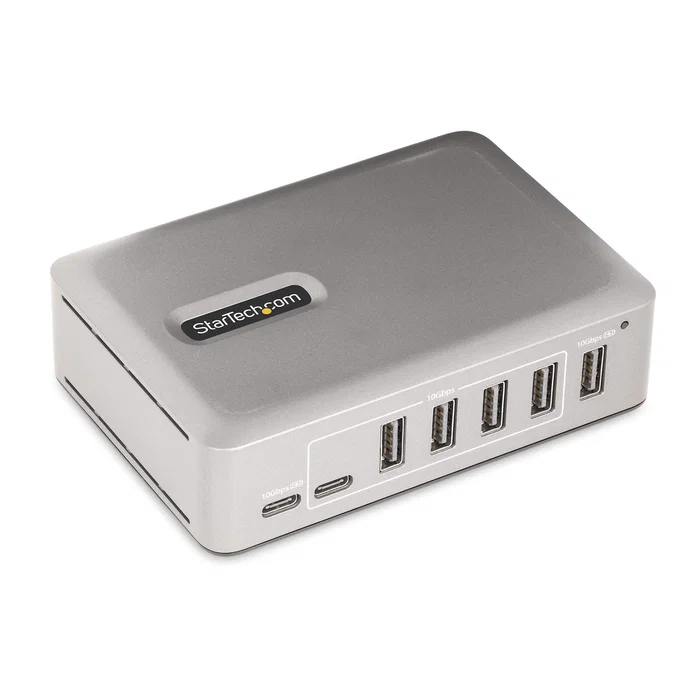 StarTech Hub USB-C de 7 puertos 10Gbps (5x USB-A y 2x USB-C) Plata StarTech Hub USB-C de 7 puertos 10Gbps (5x USB-A y 2x USB-C) Plata