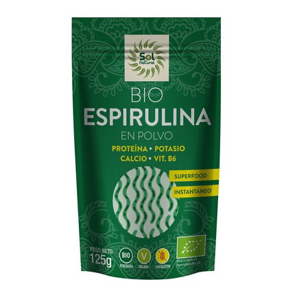 SOLNATURAL Espirulina en Polvo BIO 125 g