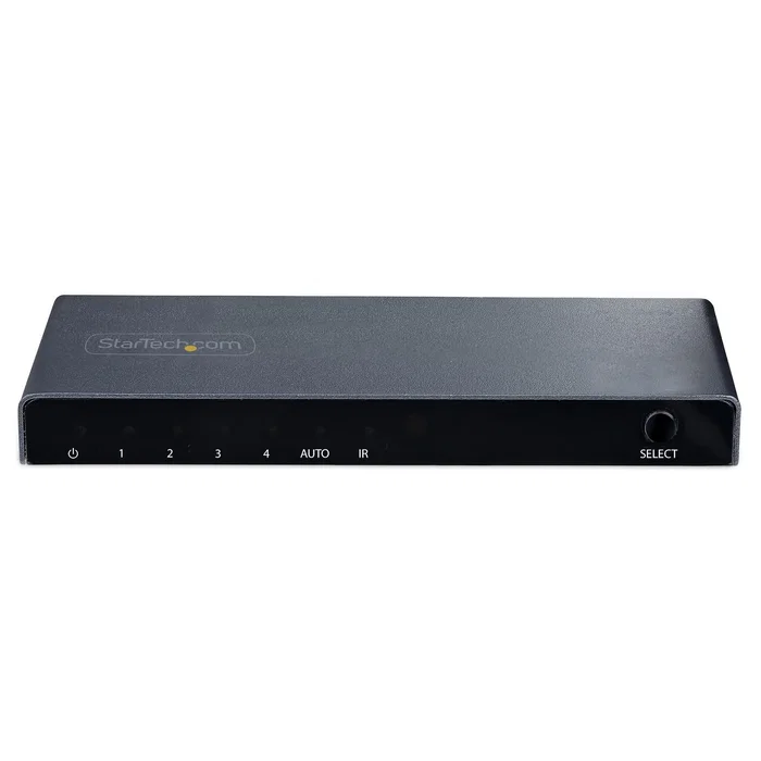 StarTech.com 4PORT-8K-HDMI-SWITCH | Switch HDMI 2.1 4x1 | 4K@120Hz & 8K@60Hz | HDR10+ | VRR/ALLM/CEC | Audio 7.1 HD | Kit montaje y mando StarTech.com 4PORT-8K-HDMI-SWITCH | Switch HDMI 2.1 4x1 | 4K@120Hz & 8K@60Hz | HDR10+ | VRR/ALLM/CEC | Audio 7.1 HD | Kit montaje y mando