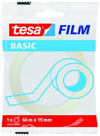 Cinta Adhesiva Tesa Basic Transparent Rollo 66X19 (Set de 8)