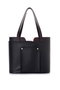 Lucky Bees 1292 Bolso Tote Negro Piel de Polivinilo