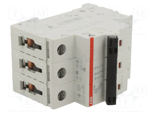 ABB S200M S203M-B6 Interruptor magnetotérmico 3 polos 6A B