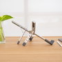 Tooq Soporte Elevador Plegable de Aluminio para Portátil, Plata