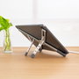 Tooq Soporte Elevador Plegable de Aluminio para Portátil, Plata