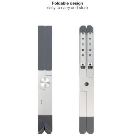 TooQ TQLRS0036-AL Soporte Elevador Plegable de Aluminio para Portátiles hasta 17.3" Color Plata TooQ TQLRS0036-AL Soporte Elevador Plegable de Aluminio para Portátiles hasta 17.3" Color Plata