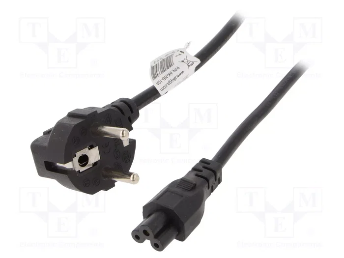 AKYGA Cable de alimentación H03VV-F 3x0,5mm2 Negro 3m AKYGA Cable de alimentación H03VV-F 3x0,5mm2 Negro 3m