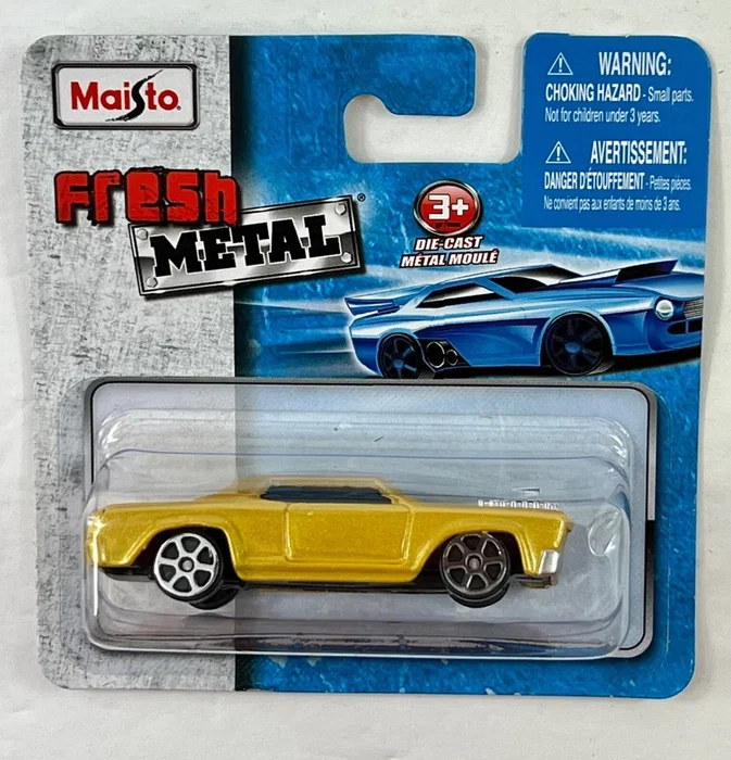 Maisto Fresh Metal Miniature Rosewood, Coche de juguete Amarillo 1:64 Maisto Fresh Metal Miniature Rosewood, Coche de juguete Amarillo 1:64