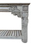 DKD Home Decor Consola Unique Antique, Madera Tallada de Teca Color Natural, 182 x 46 x 85 cm
