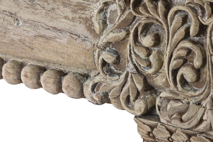 DKD Home Decor Consola Unique Antique, Madera Tallada de Teca Color Natural, 182 x 46 x 85 cm