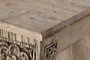 DKD Home Decor Consola Unique Antique, Madera Tallada de Teca Color Natural, 182 x 46 x 85 cm