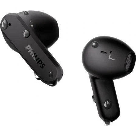 Philips TAT2139BK Auriculares Bluetooth Inalámbricos, Autonomía 7h, Negros, Estuche de Carga Compacto