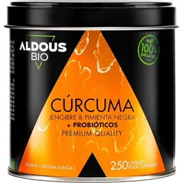 ALDOUS BIO Cúrcuma Eco con Jengibre, Pimienta Negra y Probióticos Bio 2