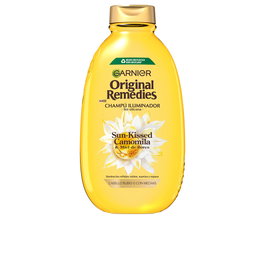 Garnier ORIGINAL REMEDIES Champú de Camomila y Miel de Flores - Hidratación y Brillo para Cabellos Rubios - 600 ml