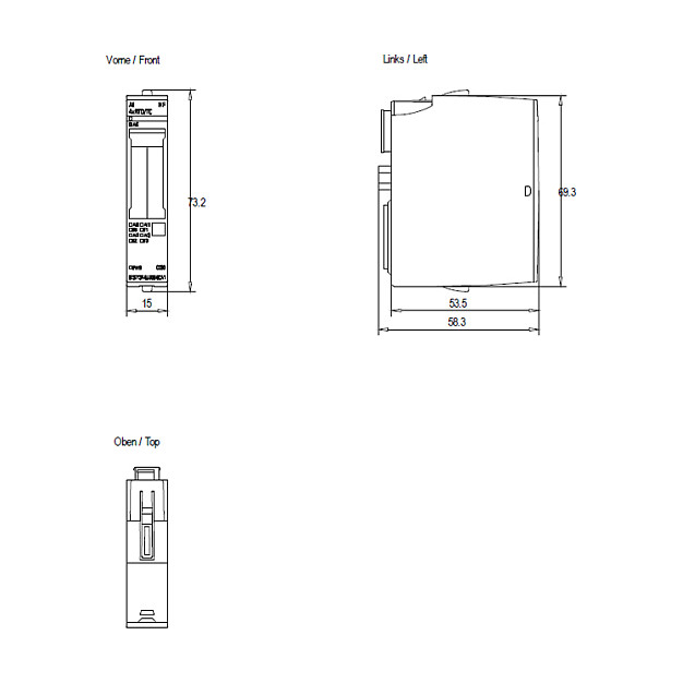 Siemens SIMATIC ET 200SP 6ES7134-6JD00-0CA1 Módulo de Entrada Analógica AI 4XRTD/TC Siemens SIMATIC ET 200SP 6ES7134-6JD00-0CA1 Módulo de Entrada Analógica AI 4XRTD/TC