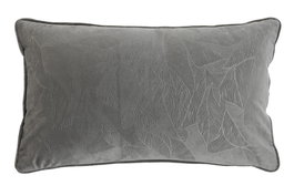 DKD Home Decor Cojín Poliéster 50x30 Gris Claro (Pack de 2)