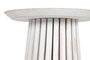 DKD Home Decor Mesita Auxiliar Mindi Decape Blanco