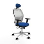 PIQUERAS Y CRESPO Silla de oficina Jorquera Azul y Blanco